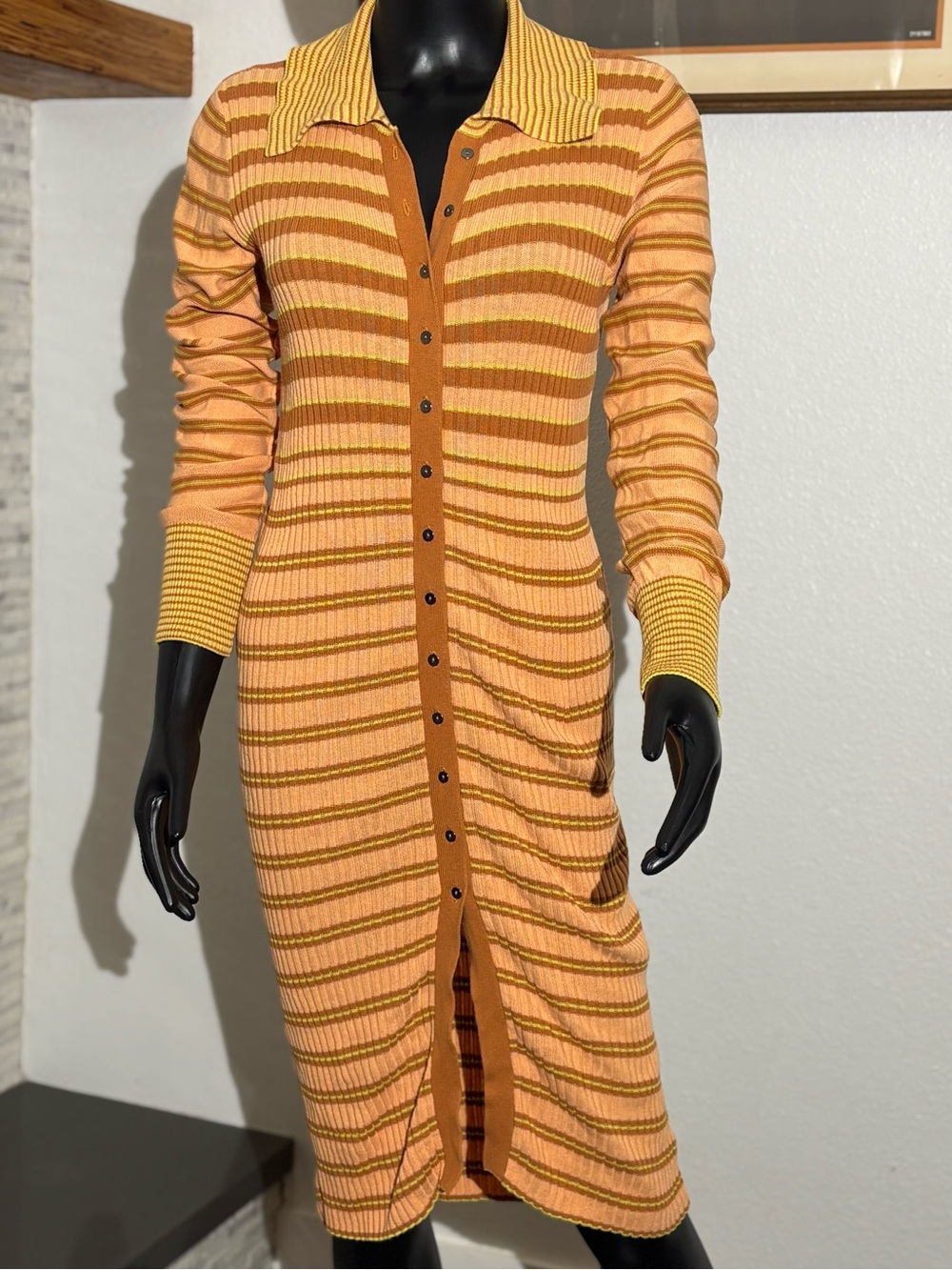 Free People Vista Cardi orange dress